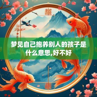梦见自己抱养别人的孩子是什么意思,好不好
