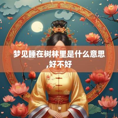 梦见睡在树林里是什么意思,好不好
