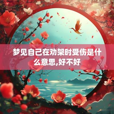 梦见自己在劝架时受伤是什么意思,好不好