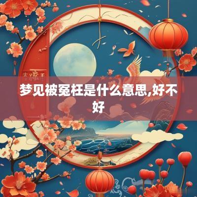 梦见被冤枉是什么意思,好不好