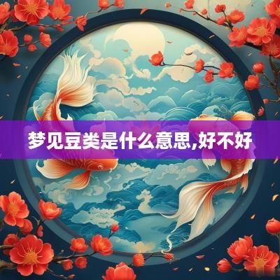 梦见豆类是什么意思,好不好