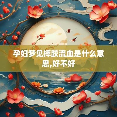 孕妇梦见摔跤流血是什么意思,好不好