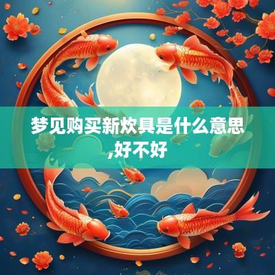 梦见购买新炊具是什么意思,好不好