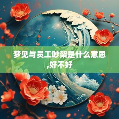 梦见与员工吵架是什么意思,好不好