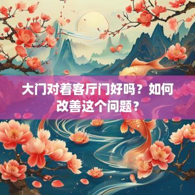 大门对着客厅门好吗？如何改善这个问题？
