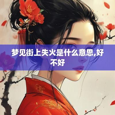 梦见街上失火是什么意思,好不好