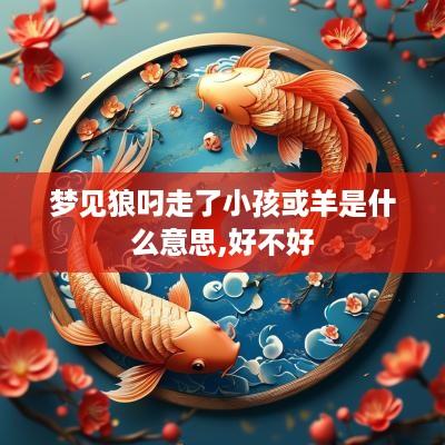梦见狼叼走了小孩或羊是什么意思,好不好