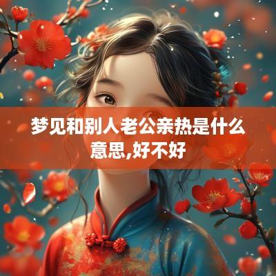 梦见和别人老公亲热是什么意思,好不好