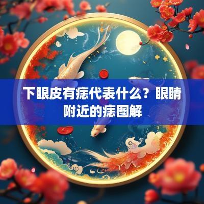 下眼皮有痣代表什么？眼睛附近的痣图解