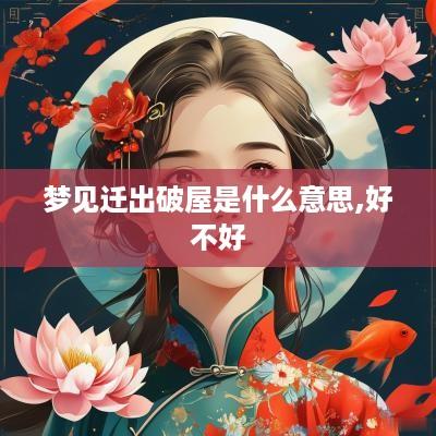 梦见迁出破屋是什么意思,好不好