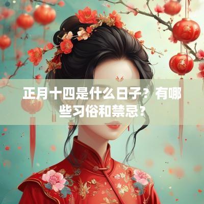 正月十四是什么日子？有哪些习俗和禁忌？