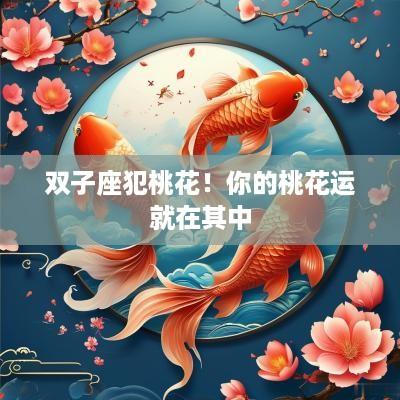 双子座犯桃花！你的桃花运就在其中