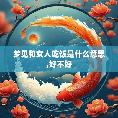 梦见和女人吃饭是什么意思,好不好