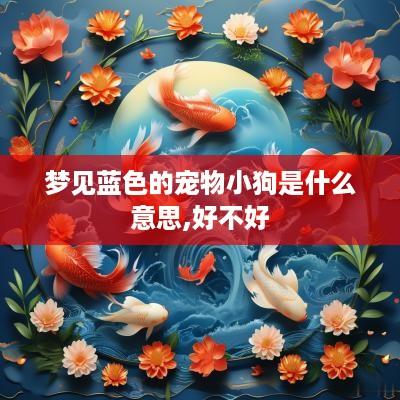 梦见蓝色的宠物小狗是什么意思,好不好