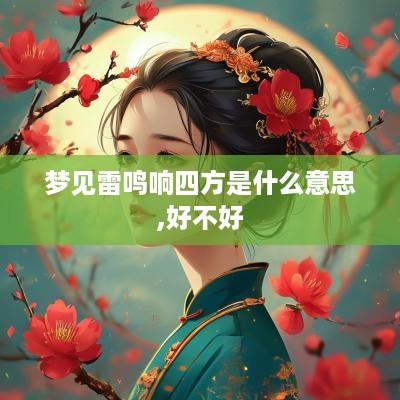 梦见雷鸣响四方是什么意思,好不好
