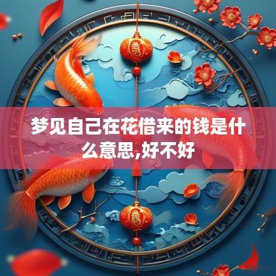 梦见自己在花借来的钱是什么意思,好不好