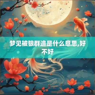 梦见被狼群追是什么意思,好不好