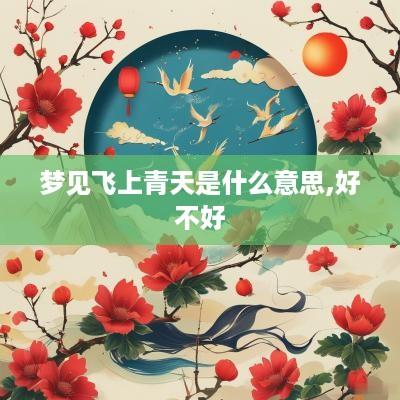 梦见飞上青天是什么意思,好不好