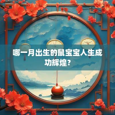 哪一月出生的鼠宝宝人生成功辉煌？