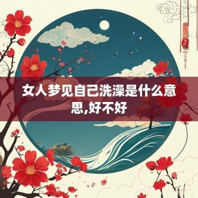 女人梦见自己洗澡是什么意思,好不好