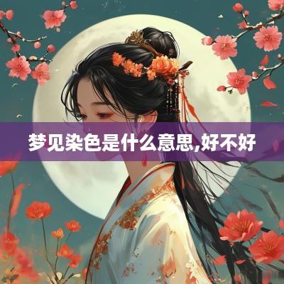梦见染色是什么意思,好不好