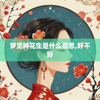梦见种花生是什么意思,好不好