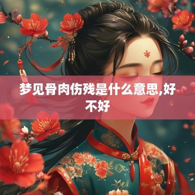 梦见骨肉伤残是什么意思,好不好