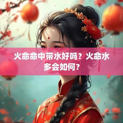火命命中带水好吗？火命水多会如何？