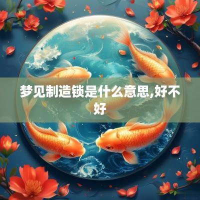 梦见制造锁是什么意思,好不好