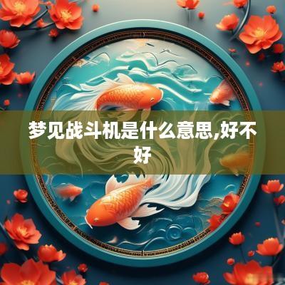 梦见战斗机是什么意思,好不好
