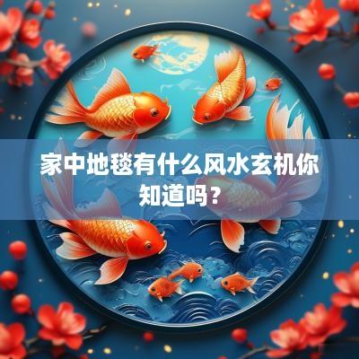 家中地毯有什么风水玄机你知道吗？