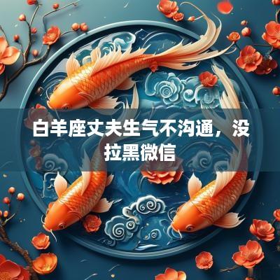 白羊座丈夫生气不沟通，没拉黑微信