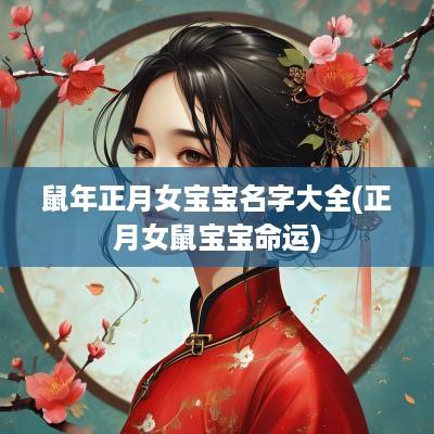 蛇年正月女宝宝名字大全(正月女鼠宝宝命运)