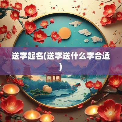 送字起名(送字送什么字合适)