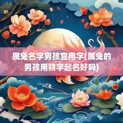 属兔名字男孩宜用字(属兔的男孩用朔字起名好吗)