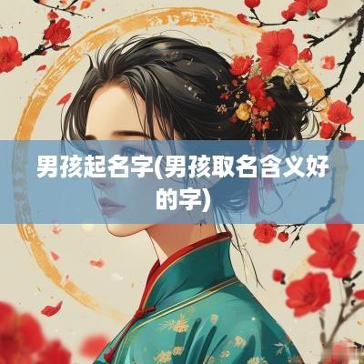 男孩起名字(男孩取名含义好的字)