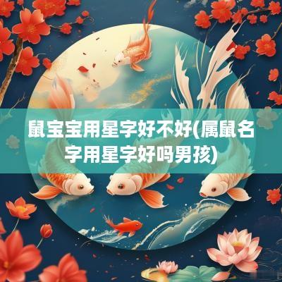鼠宝宝用星字好不好(属鼠名字用星字好吗男孩)