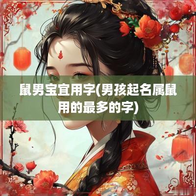 鼠男宝宜用字(男孩起名属鼠用的最多的字)