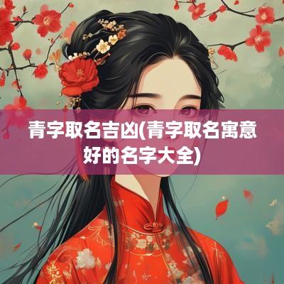 青字取名吉凶(青字取名寓意好的名字大全)
