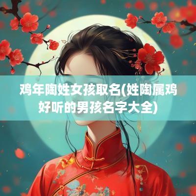 鸡年陶姓女孩取名(姓陶属鸡好听的男孩名字大全)