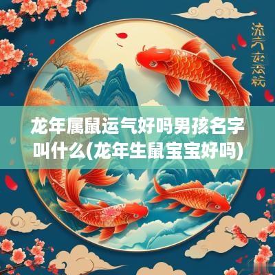 蛇年属鼠运气好吗男孩名字叫什么(蛇年生鼠宝宝好吗)