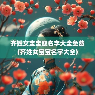 齐姓女宝宝取名字大全免费(齐姓女宝宝名字大全)