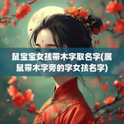 鼠宝宝女孩带木字取名字(属鼠带木字旁的字女孩名字)