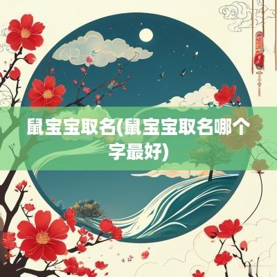 鼠宝宝取名(鼠宝宝取名哪个字最好)