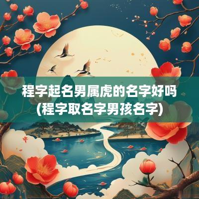 程字起名男属虎的名字好吗(程字取名字男孩名字)