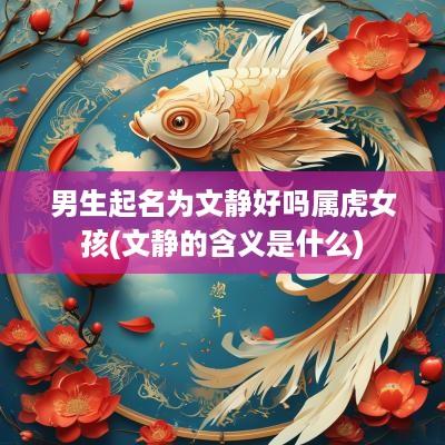 男生起名为文静好吗属虎女孩(文静的含义是什么)