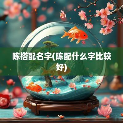 陈搭配名字(陈配什么字比较好)