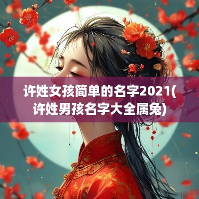 许姓女孩简单的名字2025(许姓男孩名字大全属兔)