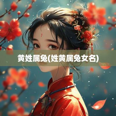黄姓属兔(姓黄属兔女名)