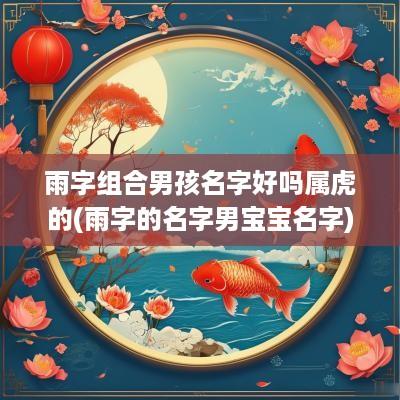 雨字组合男孩名字好吗属虎的(雨字的名字男宝宝名字)